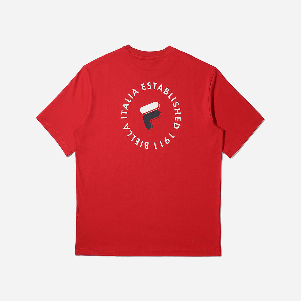 Áo Thun Tay Ngắn Unisex Fila New Graphic Rs1 - Đỏ - Supersports Vietnam