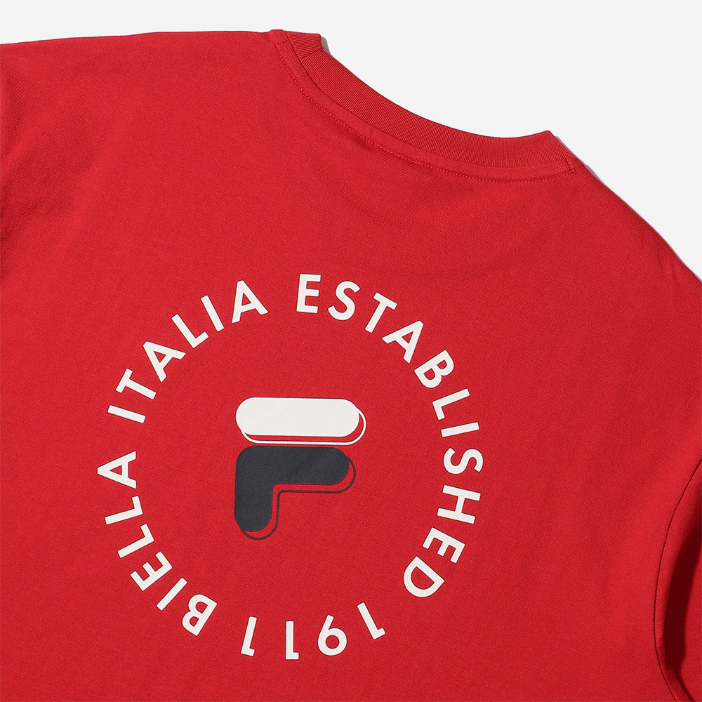 Áo Thun Tay Ngắn Unisex Fila New Graphic Rs1 - Đỏ - Supersports Vietnam