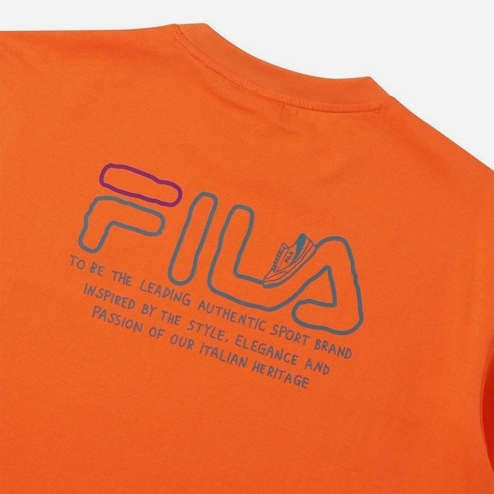 Áo Thun Unisex Fila Graphic Rs2 - Cam - Supersports Vietnam
