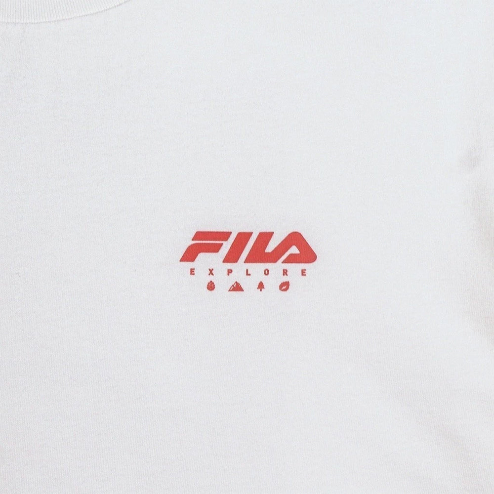 Áo Thun Tay Ngắn Unisex Fila Explore Rs1 - Trắng - Supersports Vietnam