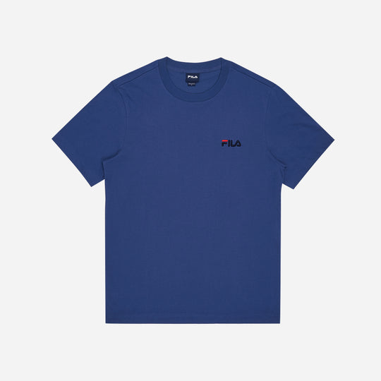 Unisex Fila Life Regular Fit Linear T-Shirt - Blue