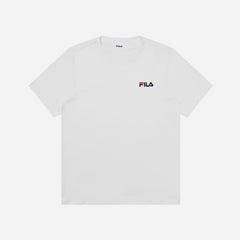 Unisex Fila Life Regular Fit Linear T-Shirt - White