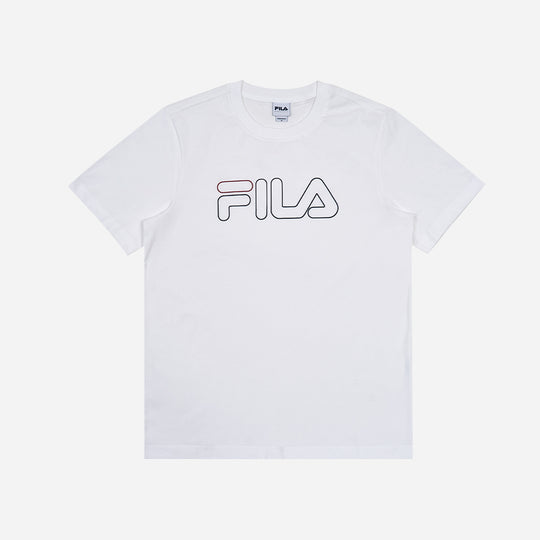 Unisex Fila Life Regular Fit 3D Logo T-Shirt - White