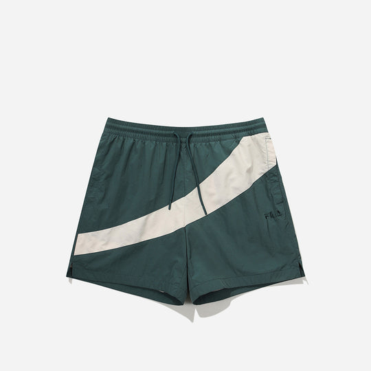 Unisex Fila Heritage Flag Woven Shorts - Green