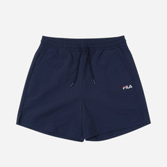 Women's Fila Nylon Woven Shorts - Navy