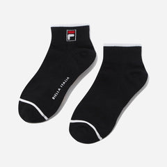 Unisex Fila F Logo Socks - Black