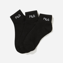 Fila Basic 3 Bundle Ankle Socks - Black