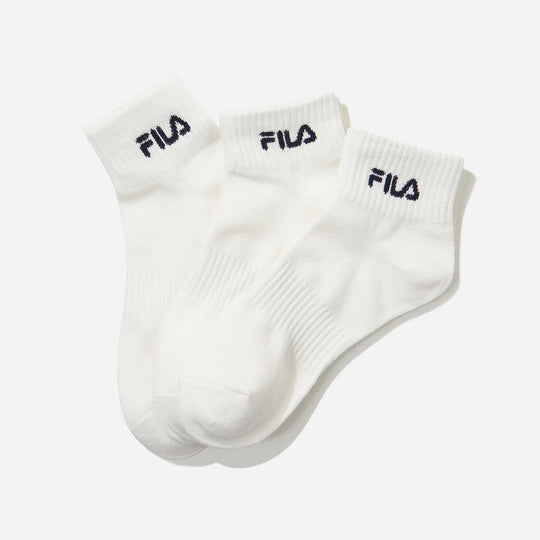 Fila Basic 3 Bundle Ankle Socks - White