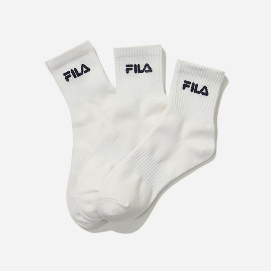 Fila Basic 3 Bundle Ankle Socks - White