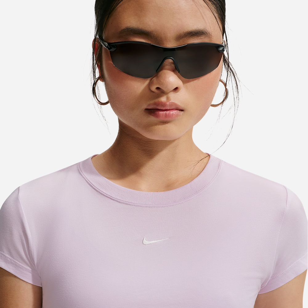 Áo Thun Nữ Nike Sportswear Chill Knit - Hồng - Supersports Vietnam