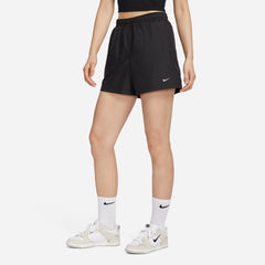 Women's Nike As Mid-Rise Classic Wovens Srt Shorts - Black