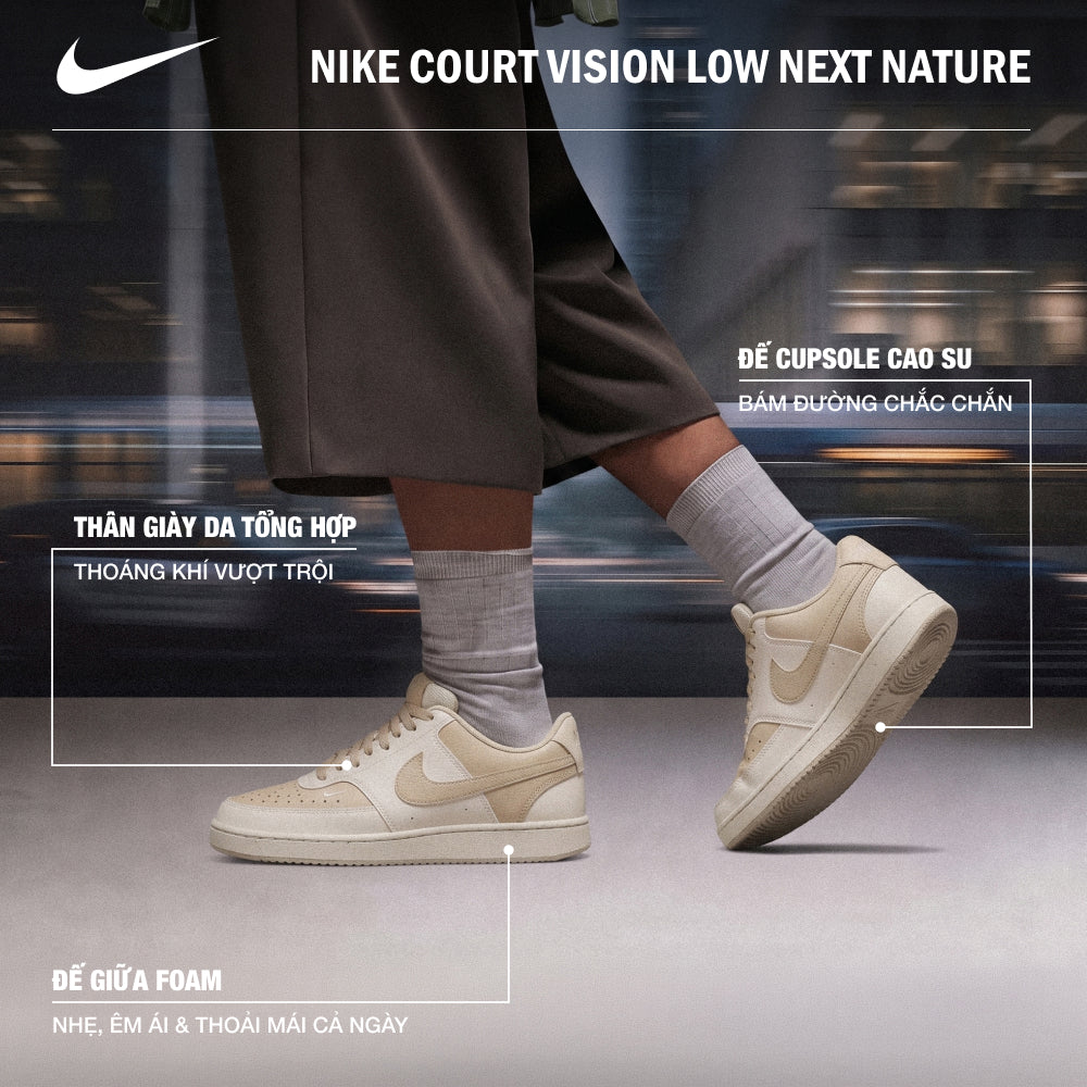 Giày Sneaker Nữ Nike Court Vision Low Next Nature - Be - Supersports Vietnam