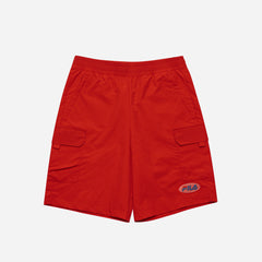 Unisex Fila Dna Regular Cargo Shorts - Red