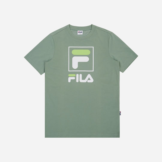 Unisex Fila Stacked T-Shirt - Green