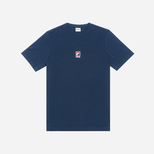 Unisex Fila Value Pack Regular Basic Logo T-Shirt - Navy