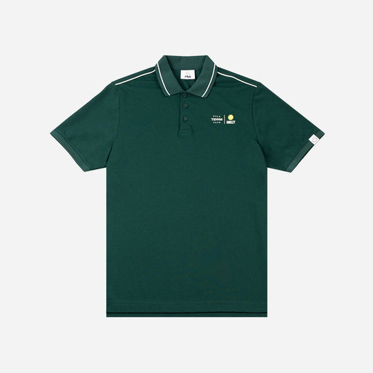 Men's Fila Tennis Club X Smiley Regular Fit Polo Shirt - Green