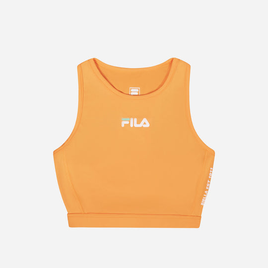 Women's Fila Logo Printed Sport Bra - Orange