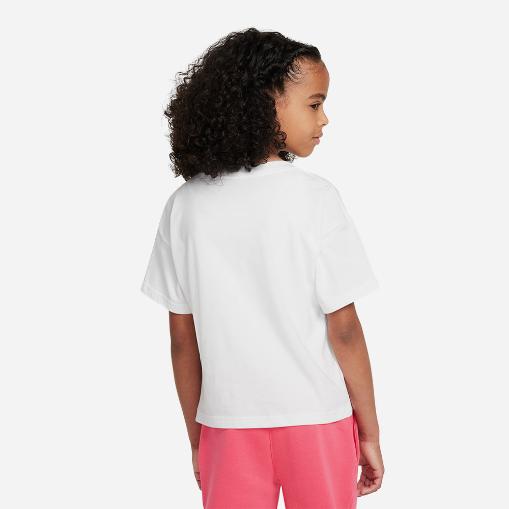 Áo Thun Bé Gái Nike Boxy Hang In There - Trắng - Supersports Vietnam