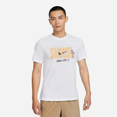 Men's Nike Dri-Fit Fitness T-Shirt - White