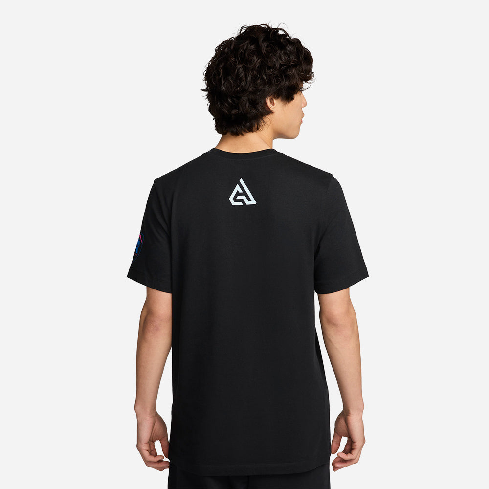 Áo Thun Tay Ngắn Nam Nike Giannis Oc - Đen - Supersports Vietnam