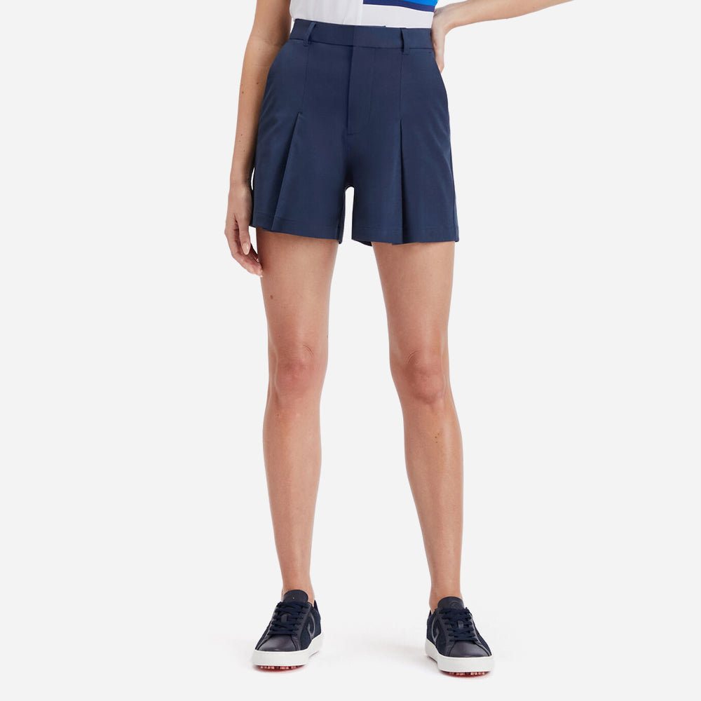 Quần Golf Ngắn Nữ Gfore A-Line Pleated - Xanh Navy - Supersports Vietnam