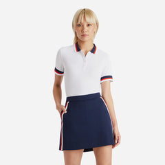 Áo Golf Tay Ngắn Nữ Gfore Pleated Collar & Cuff - Trắng - Supersports Vietnam