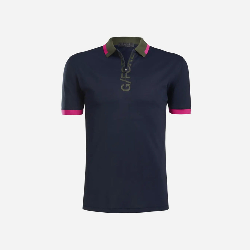 Áo Golf Tay Ngắn Nam Gfore Logo 1/4 Zip - Xanh Navy - Supersports Vietnam