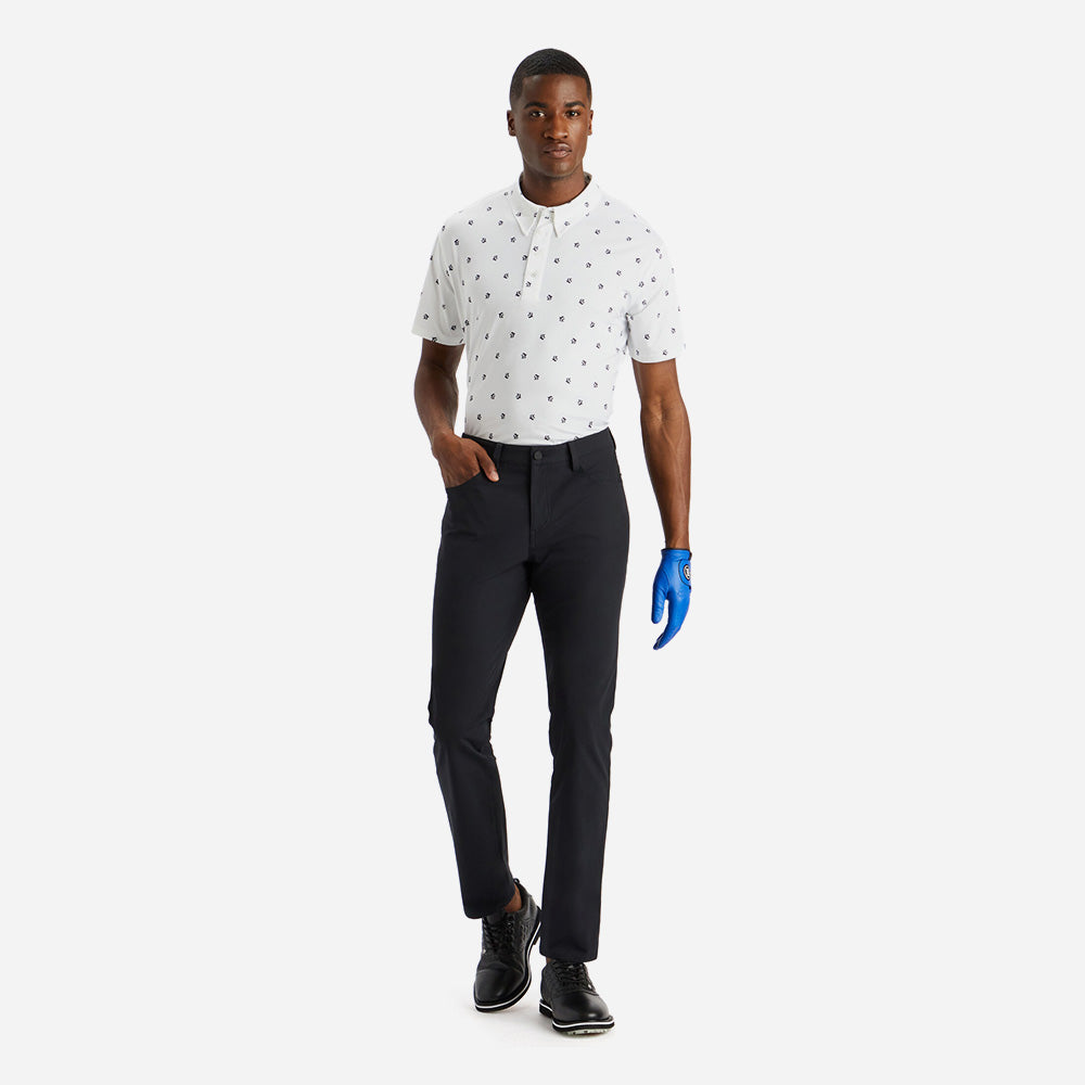 Áo Golf Tay Ngắn Nam Gfore Mini G Button Down - Trắng - Supersports Vietnam