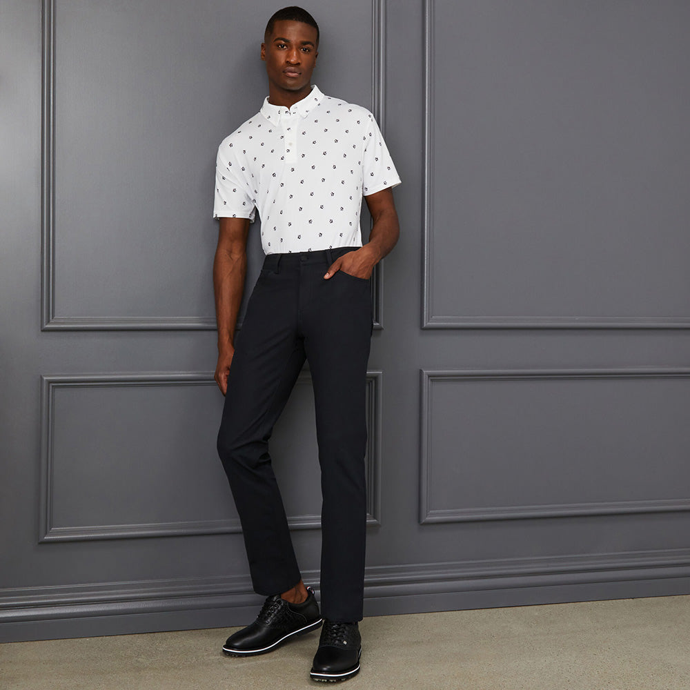 Áo Golf Tay Ngắn Nam Gfore Mini G Button Down - Trắng - Supersports Vietnam
