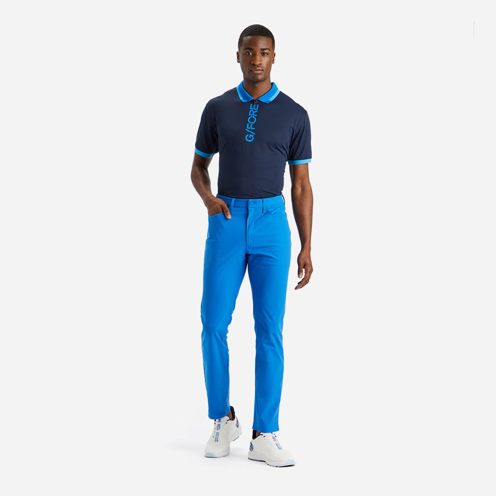Áo Golf Tay Ngắn Nam Gfore Logo 1/4 Zip - Xanh Navy - Supersports Vietnam