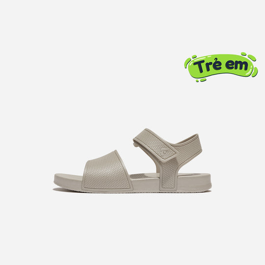 Kids' Fitflop Iqushion Shimmer Ergonomic B/S Sandal - Gray