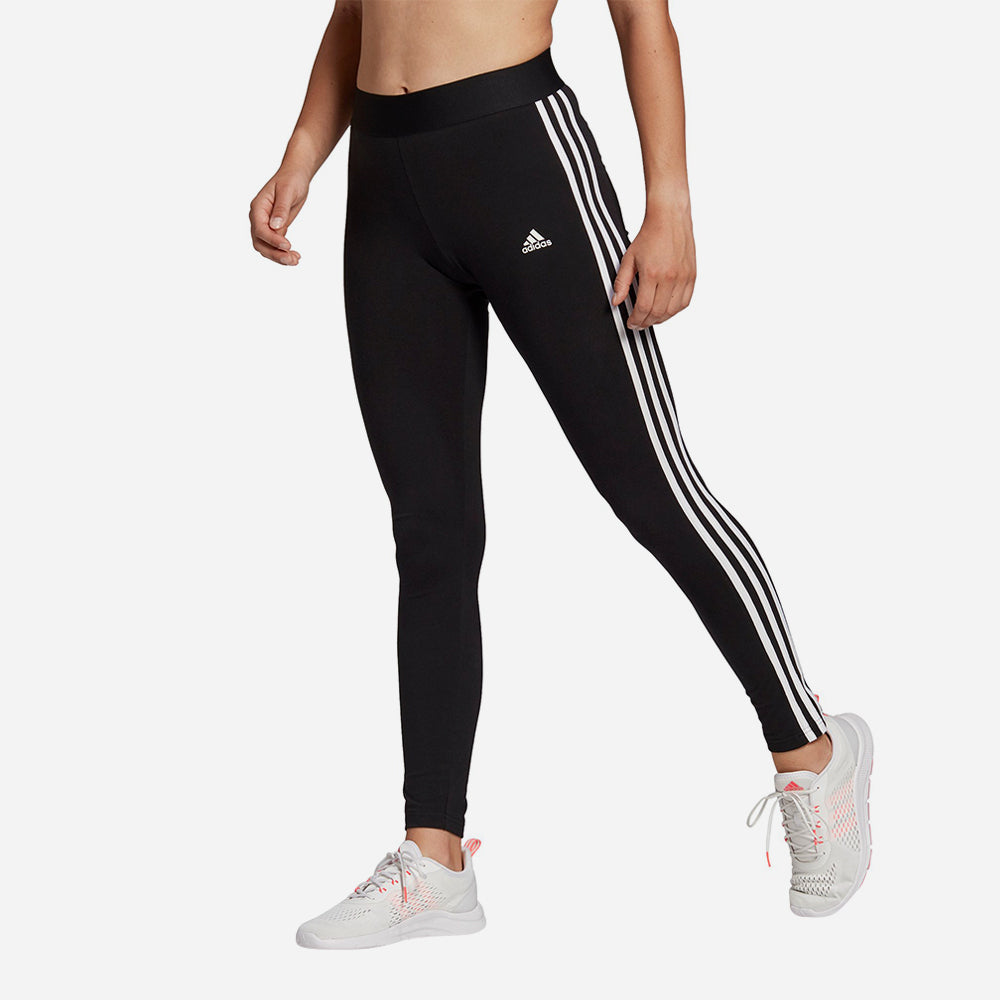 Quần Bó Thể Thao Nữ Adidas 3 Stripes - Đen - Supersports Vietnam