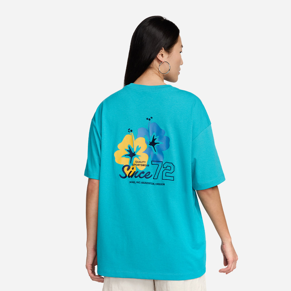 Áo Thun Nữ Nike Oversized - Xanh Dương - Supersports Vietnam