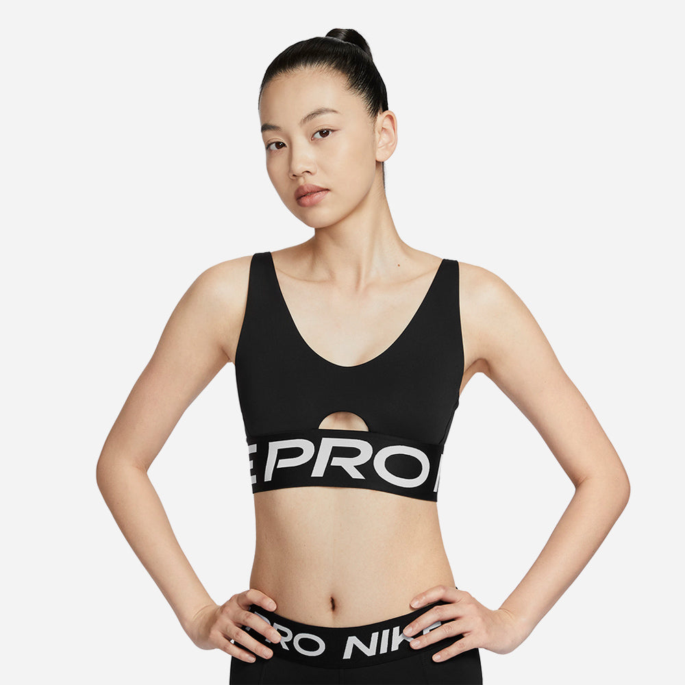 Áo Bra Thể Thao Nữ Nike Pro Indy Plunge - Đen - Supersports Vietnam