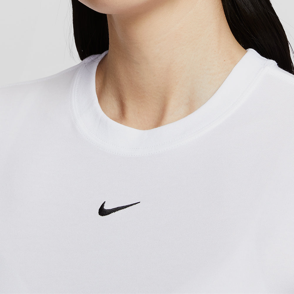 Áo Crop-Top Nữ Nike Sportswear Chill Knit - Trắng - Supersports Vietnam
