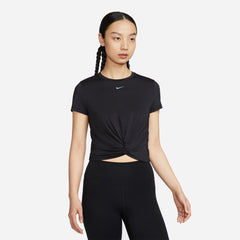 Áo Thun Nữ Nike One Classic Twist Short-Sleeve - Đen - Supersports Vietnam