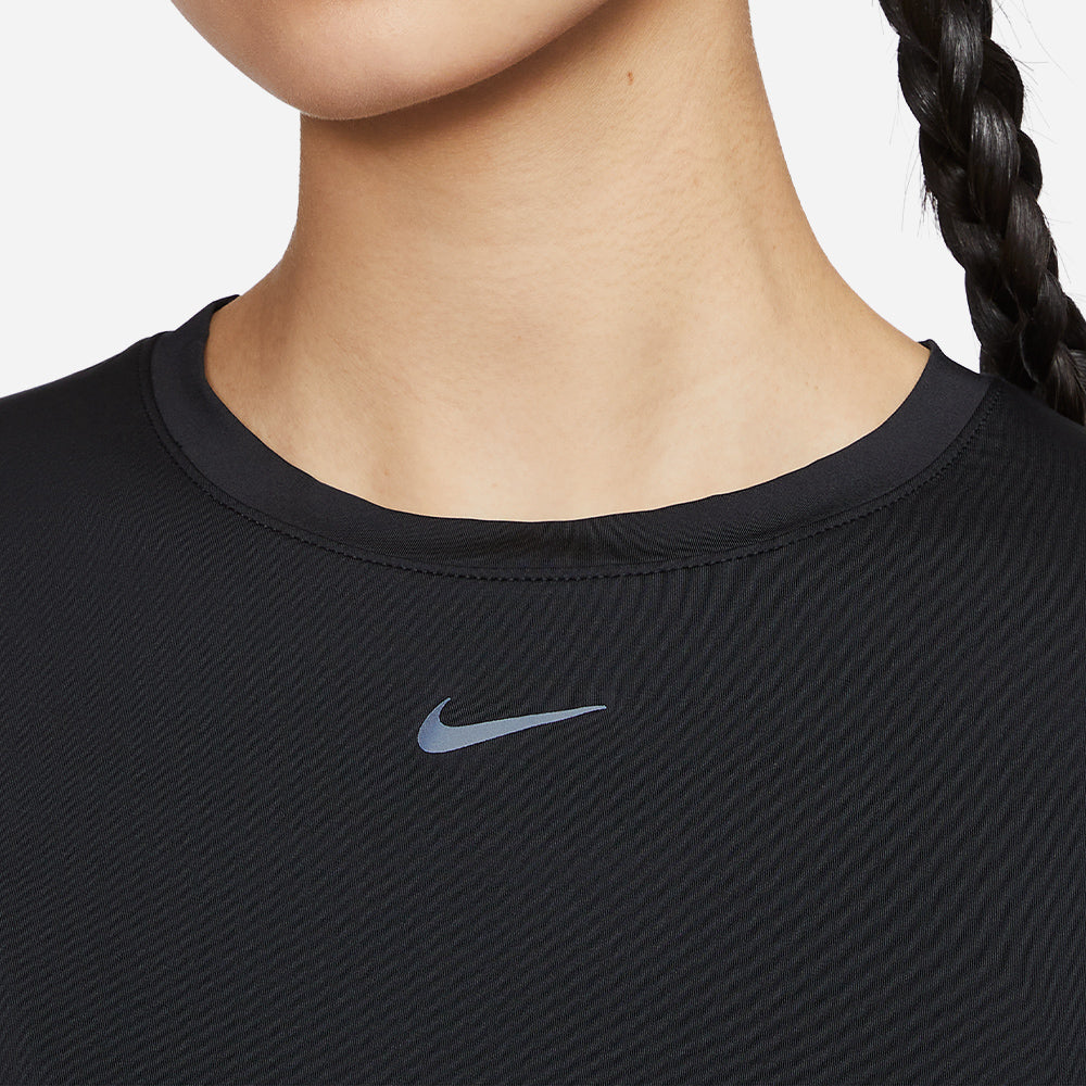 Áo Thun Nữ Nike One Classic Twist Short-Sleeve - Đen - Supersports Vietnam