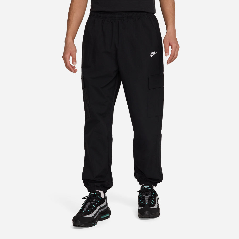 Quần Dài Thể Thao Nam Nike Club Woven Cargo - Đen - Supersports Vietnam