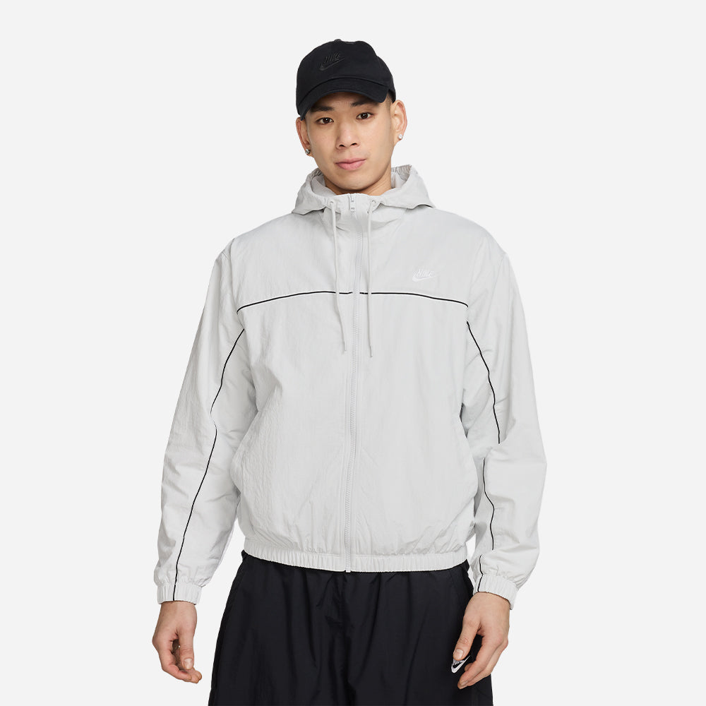 Áo Khoác Nam Nike Club Athlete Hooded - Trắng - Supersports Vietnam