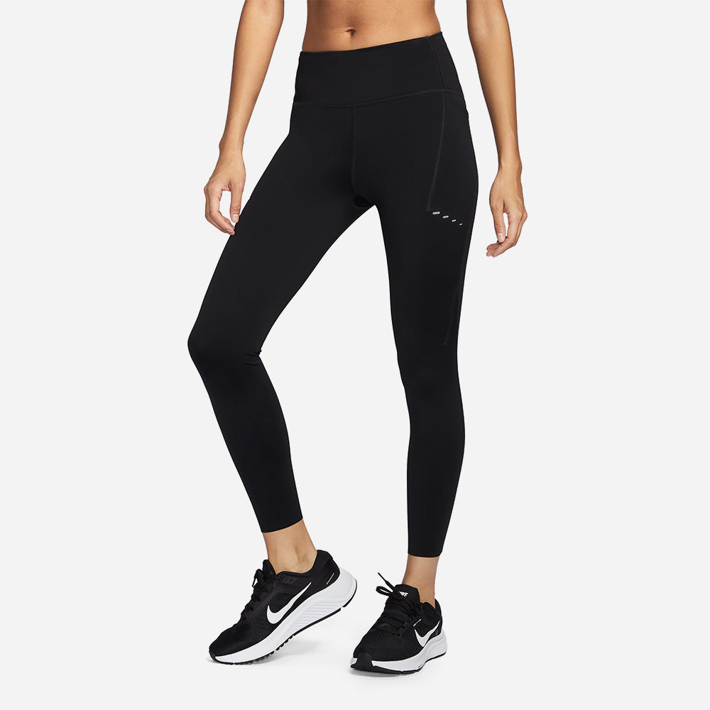 Quần Bó Thể Thao Nữ Nike Swift High-Waisted Running 7/8 - Đen - Supersports Vietnam