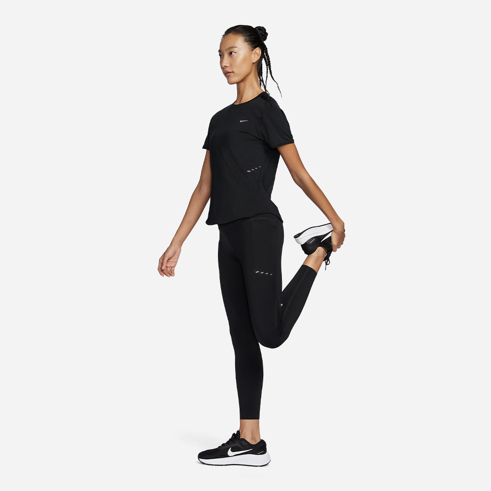 Quần Bó Thể Thao Nữ Nike Swift High-Waisted Running 7/8 - Đen - Supersports Vietnam