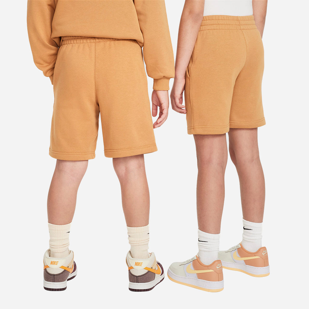 Quần Ngắn Trẻ Em Nike Club French Terry - Cam - Supersports Vietnam