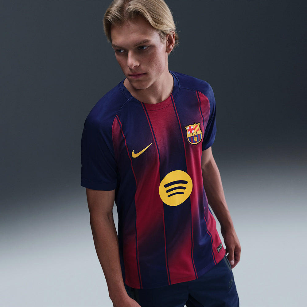 Áo Đá Bóng Sân Nhà Nam Nike Fc Barcelona 2025/26 - Xanh Navy - Supersports Vietnam