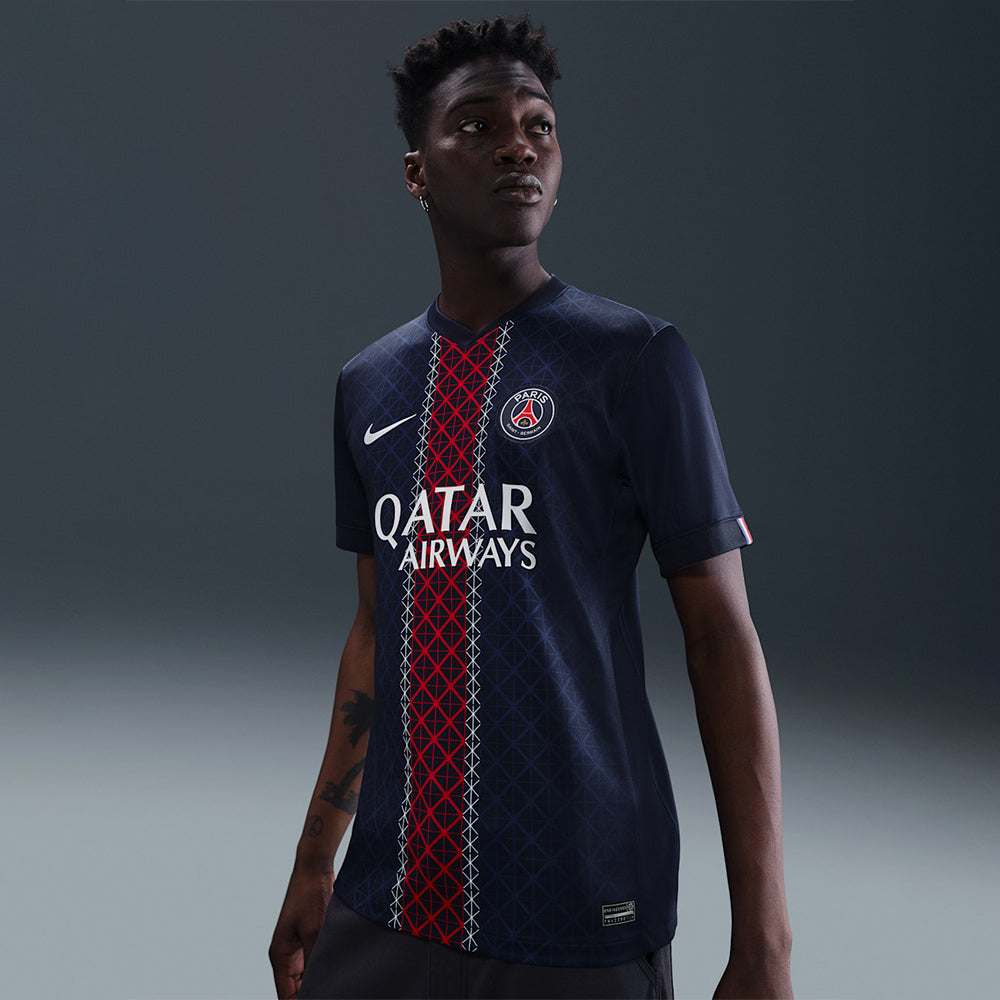 Áo Đá Bóng Sân Nhà Nam Nike Paris Saint-Germain 2025/26 - Xanh Navy - Supersports Vietnam