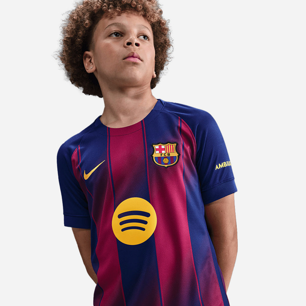 Áo Đá Bóng Sân Nhà Trẻ Em Nike Fc Barcelona 2025/26 - Xanh Navy - Supersports Vietnam