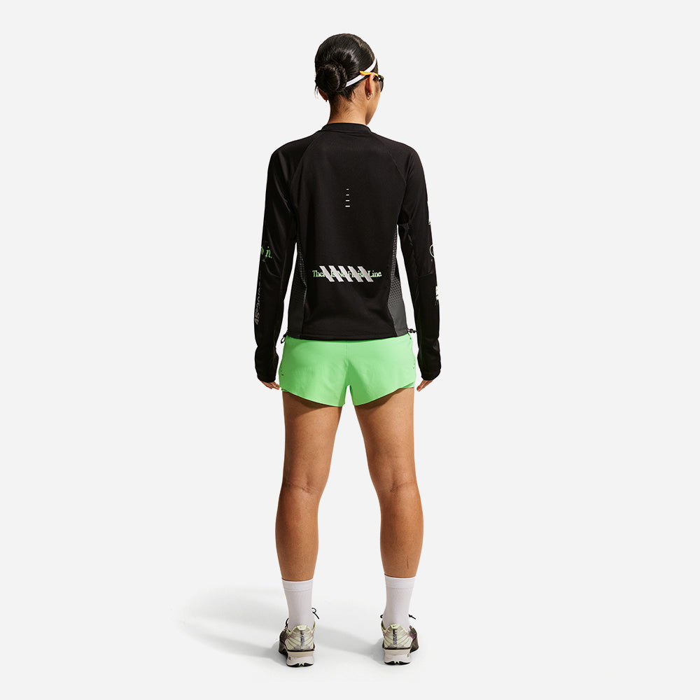 Quần Ngắn Thể Thao Nữ Nike Swift Dri-Fit Mid-Rise 2-In-1 - Xanh Lá - Supersports Vietnam