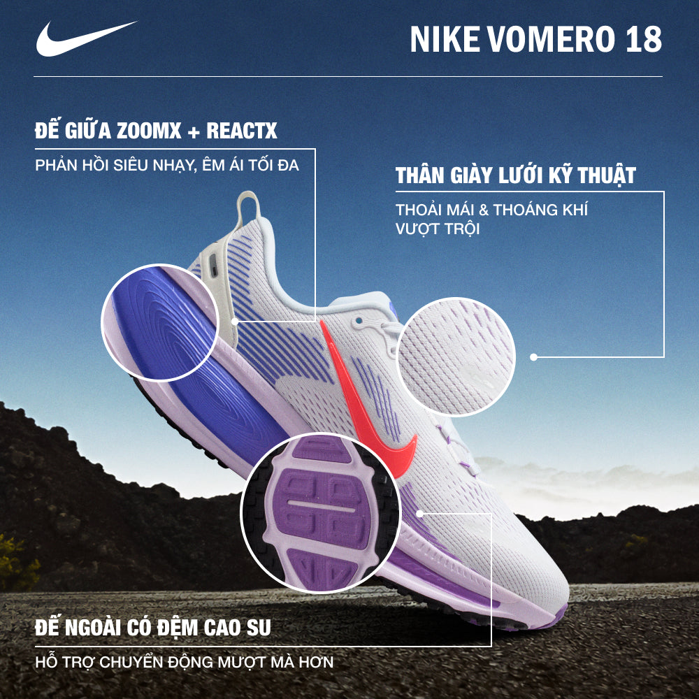 Giày Chạy Bộ Nữ Nike Vomero 18 - Nhiều Màu - Supersports Vietnam