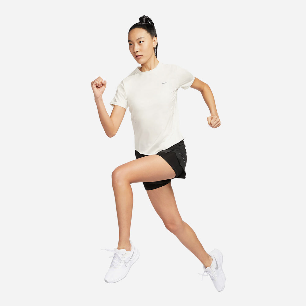 Áo Thun Nữ Nike Swift Dri-Fit Short-Sleeve - Be - Supersports Vietnam
