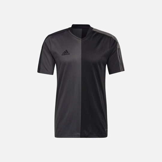 Men's Adidas Tiro Half & Half Jersey - Black