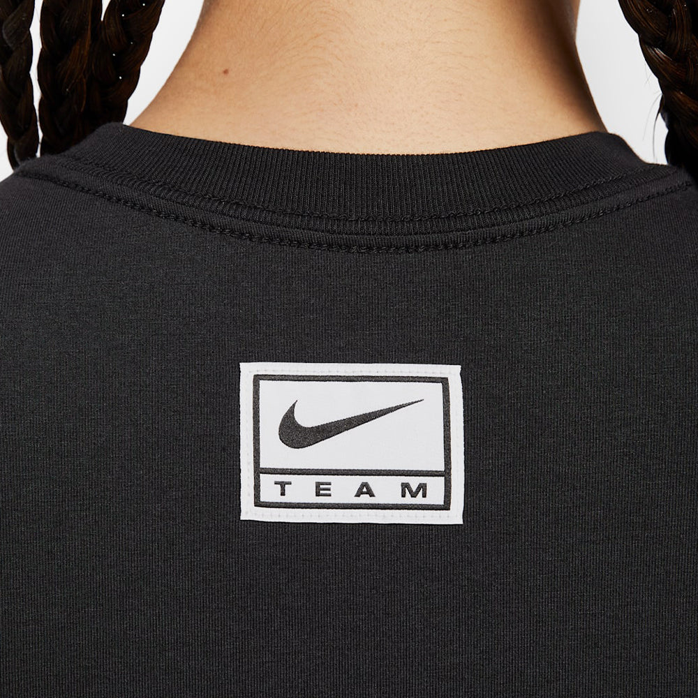 Áo Crop-Top Nữ Nike Sportswear Slim Street - Đen - Supersports Vietnam